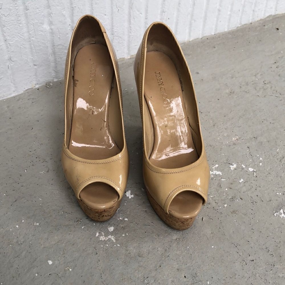 Jimmy  Choo  wedge platform heels